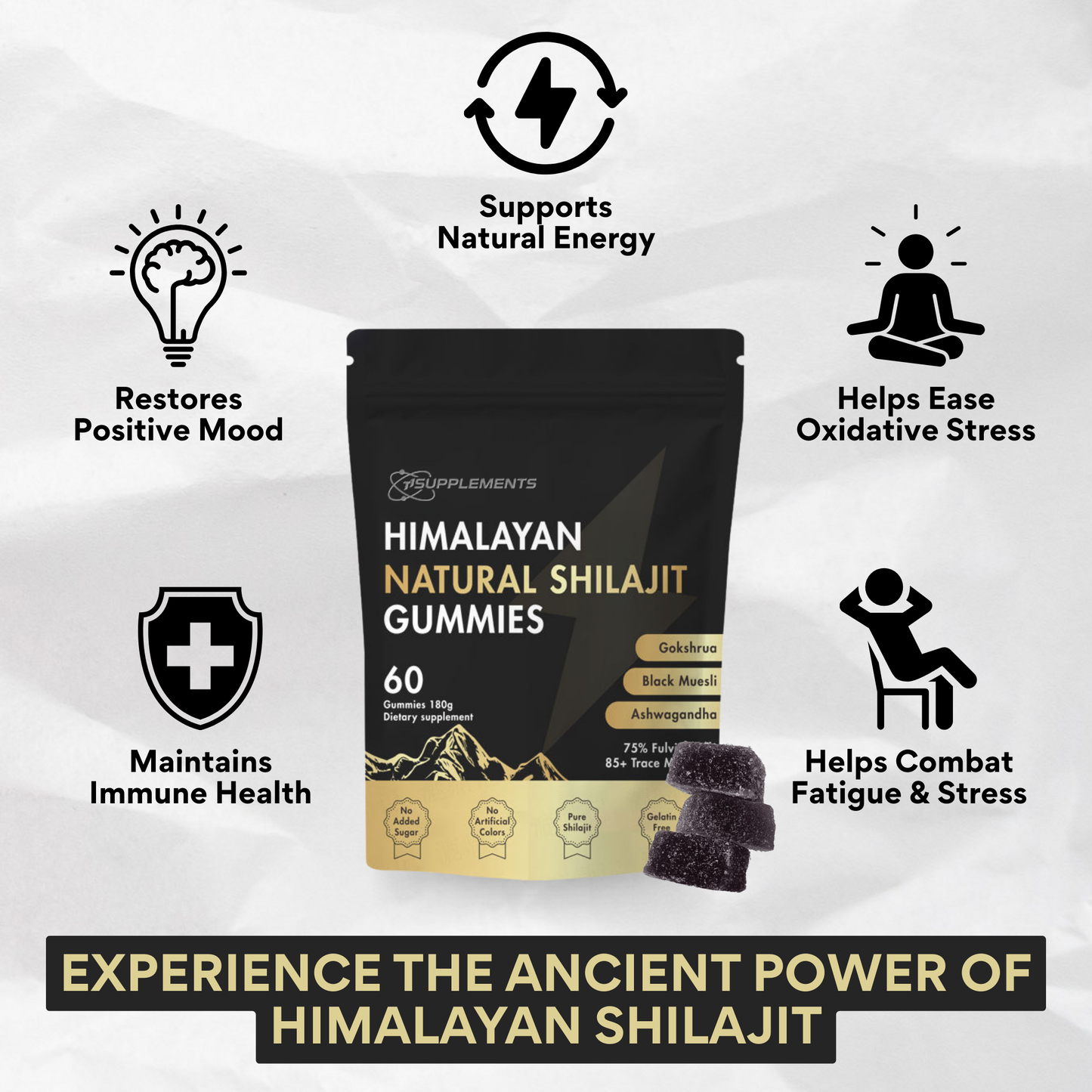Gomitas Shilajit Premium del Himalaya
