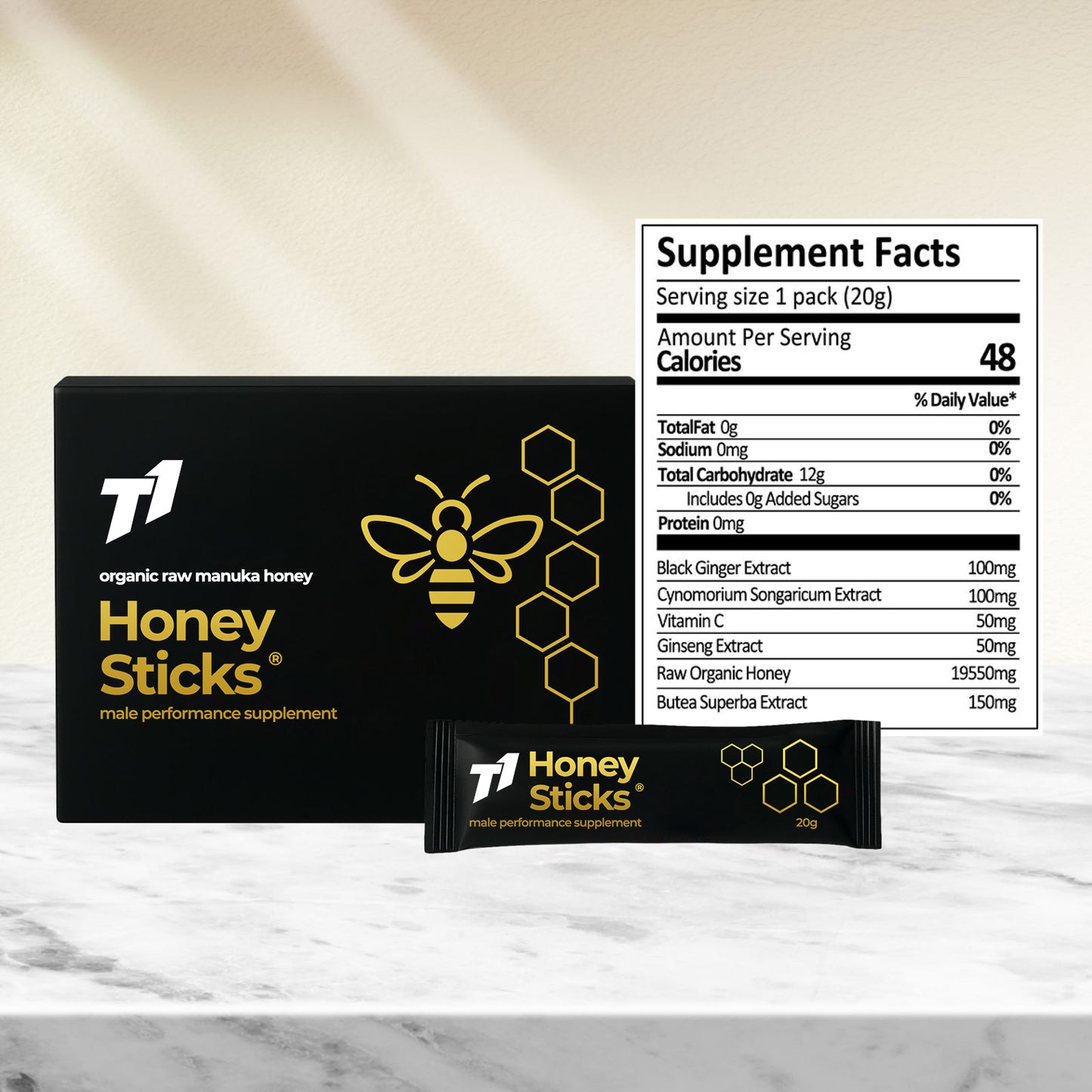 Palitos de miel de shilajit T1®