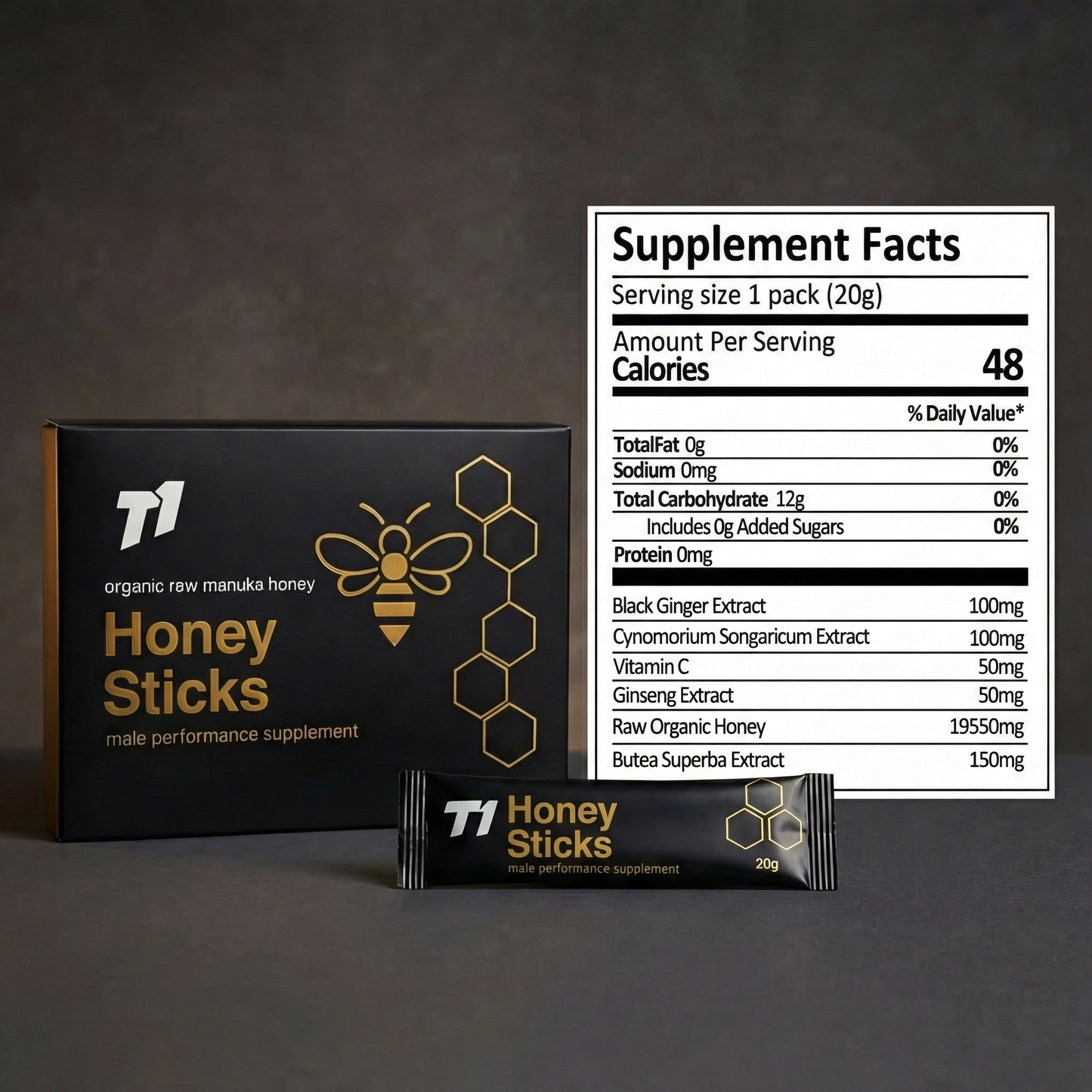 Palitos de miel de shilajit T1®